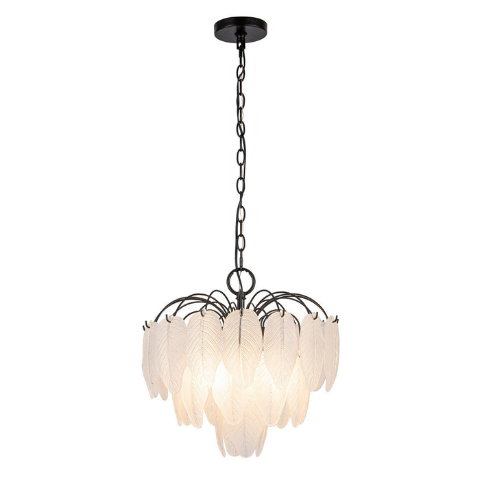 Artcraft - AC11780BK - Four Light Pendant - Alessia - Black