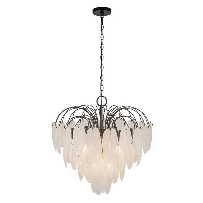 Artcraft - AC11781BK - Ten Light Chandelier - Alessia - Black