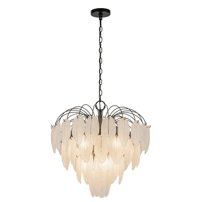Artcraft - AC11781BK - Ten Light Chandelier - Alessia - Black
