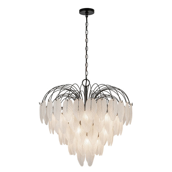 Artcraft - AC11782BK - 19 Light Chandelier - Alessia - Black