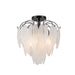 Artcraft - AC11785BK - Four Light Semi Flush Mount - Alessia - Black