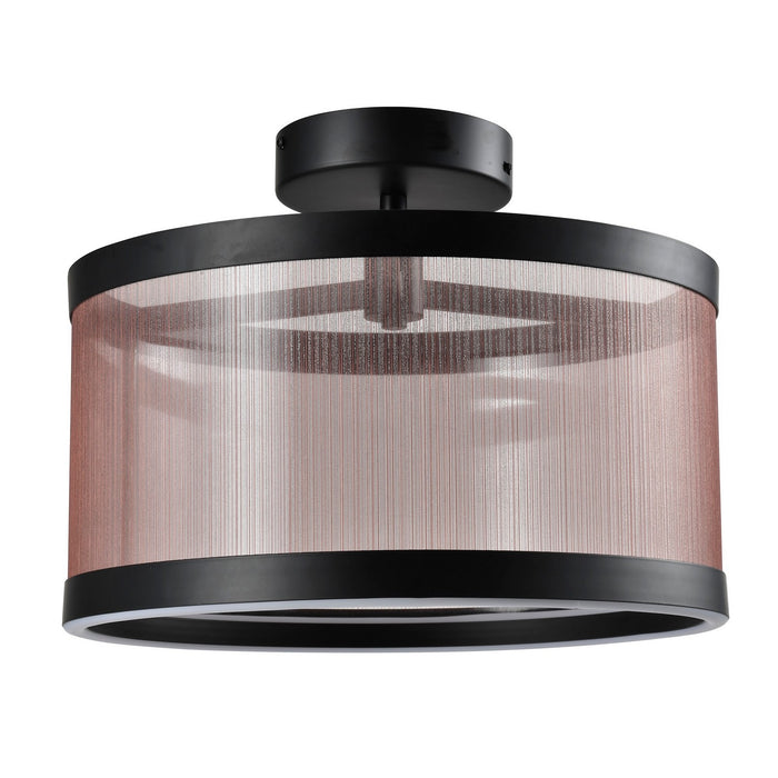 Artcraft - AC11893BZ - LED Semi Flush Mount - Cora - Bronze