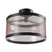 Artcraft - AC11893BZ - LED Semi Flush Mount - Cora - Bronze