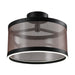 Artcraft - AC11893BZ - LED Semi Flush Mount - Cora - Bronze