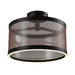 Artcraft - AC11893BZ - LED Semi Flush Mount - Cora - Bronze