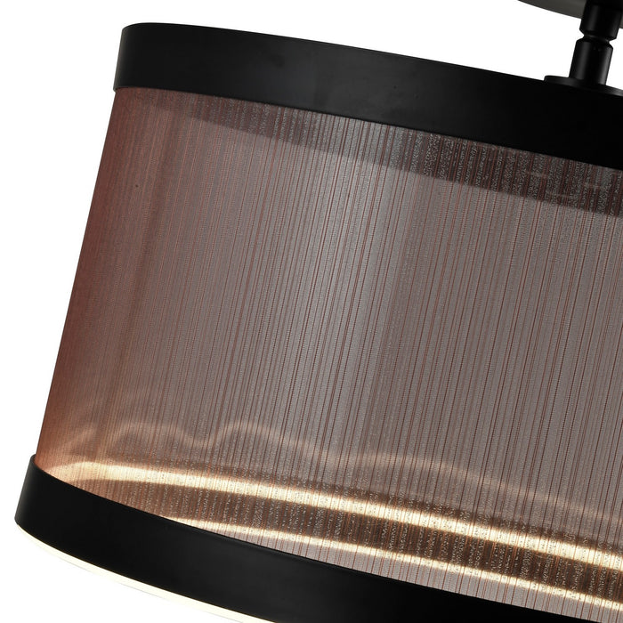 Artcraft - AC11893BZ - LED Semi Flush Mount - Cora - Bronze