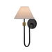 Artcraft - AC12031BB - One Light Wall Sconce - Providence - Black, Brushed Brass