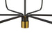 Artcraft - AC12036BB - Six Light Chandelier - Providence - Black, Brushed Brass