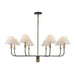Artcraft - AC12038BB - Eight Light Chandelier - Providence - Black, Brushed Brass