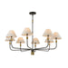 Artcraft - AC12038BB - Eight Light Chandelier - Providence - Black, Brushed Brass