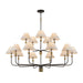 Artcraft - AC12039BB - 15 Light Chandelier - Providence - Black, Brushed Brass