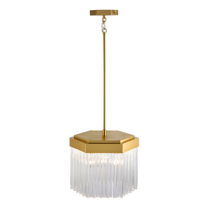 Artcraft - AC12062BR - Three Light Pendant - Emma - Brushed Brass