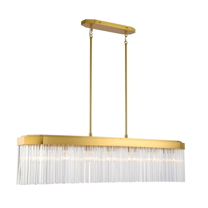 Artcraft - AC12064BR - Seven Light Island Pendant - Emma - Brushed Brass