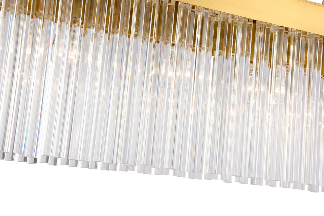 Artcraft - AC12064BR - Seven Light Island Pendant - Emma - Brushed Brass