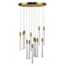 Artcraft - AC12143BR - LED Chandelier - Celine - Brass