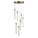 Artcraft - AC12147BR - LED Chandelier - Celine - Brass