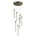 Artcraft - AC12147BR - LED Chandelier - Celine - Brass