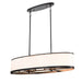 Artcraft - AC12164BK - Eight Light Island Pendant - High Street - Black
