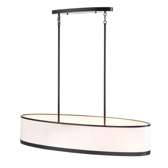 Artcraft - AC12164BK - Eight Light Island Pendant - High Street - Black
