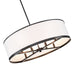 Artcraft - AC12165BK - Eight Light Island Pendant - High Street - Black