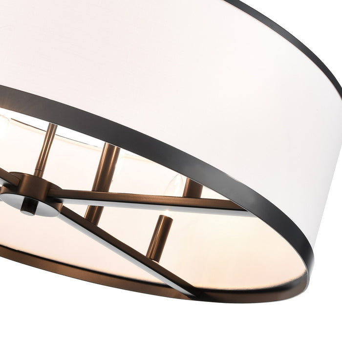 Artcraft - AC12165BK - Eight Light Island Pendant - High Street - Black