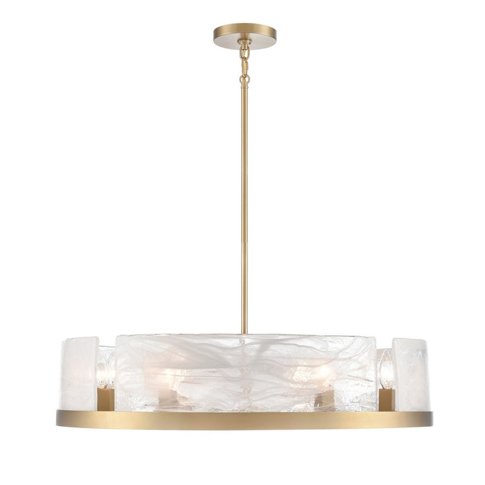 Artcraft - AC12178BR - Eight Light Chandelier - Skye - Brass