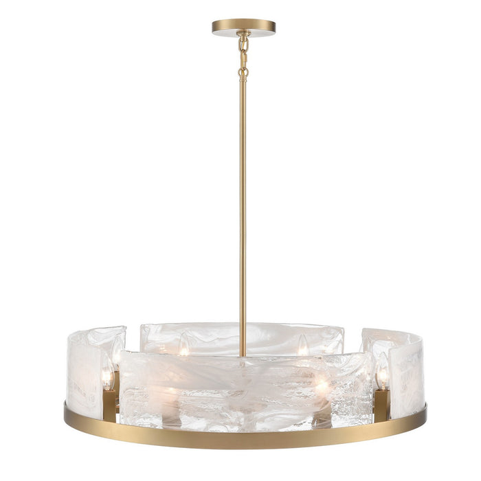 Artcraft - AC12178BR - Eight Light Chandelier - Skye - Brass