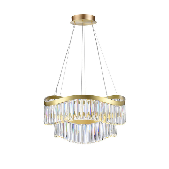 Artcraft - AC12201BR - LED Chandelier - Jules - Brass