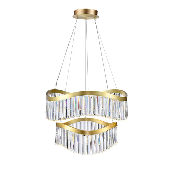 Artcraft - AC12201BR - LED Chandelier - Jules - Brass