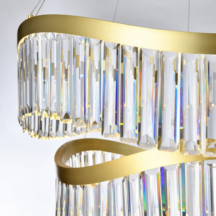 Artcraft - AC12202BR - LED Chandelier - Jules - Brass