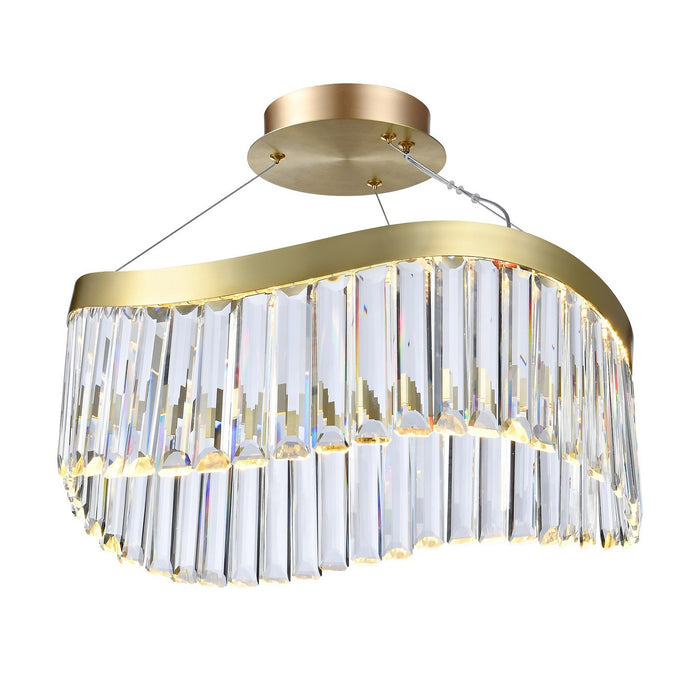 Artcraft - AC12206BR - LED Chandelier - Jules - Brass