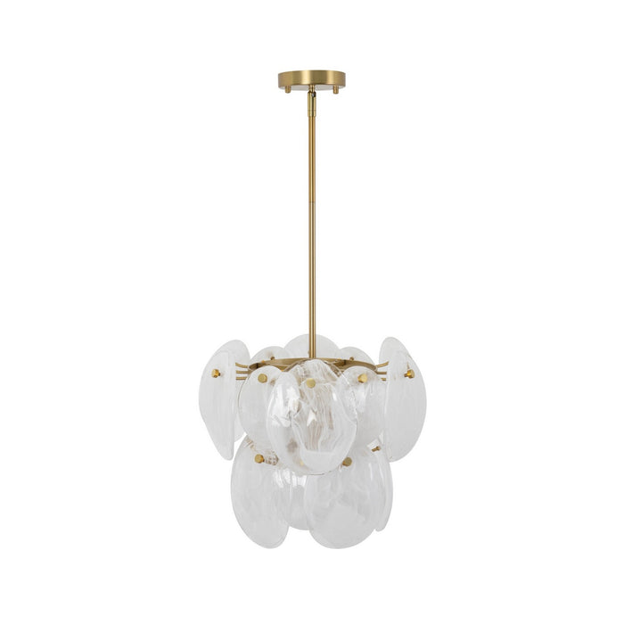 Artcraft - AC12210BR - Four Light Pendant - Lily - Brushed Brass