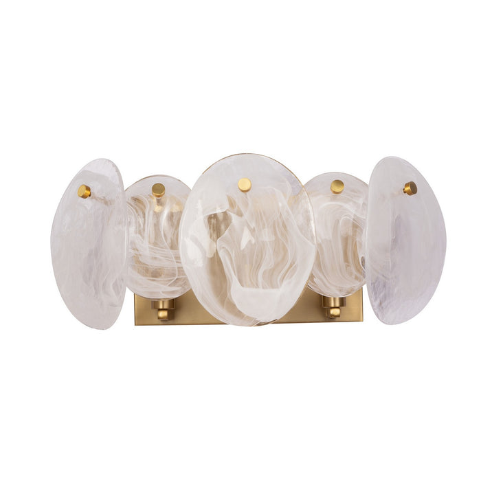 Artcraft - AC12213BR - Three Light Bathroom Vanity - Lily - Brushed Brass