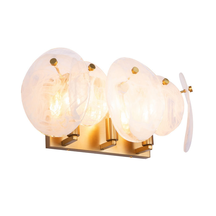 Artcraft - AC12213BR - Three Light Bathroom Vanity - Lily - Brushed Brass