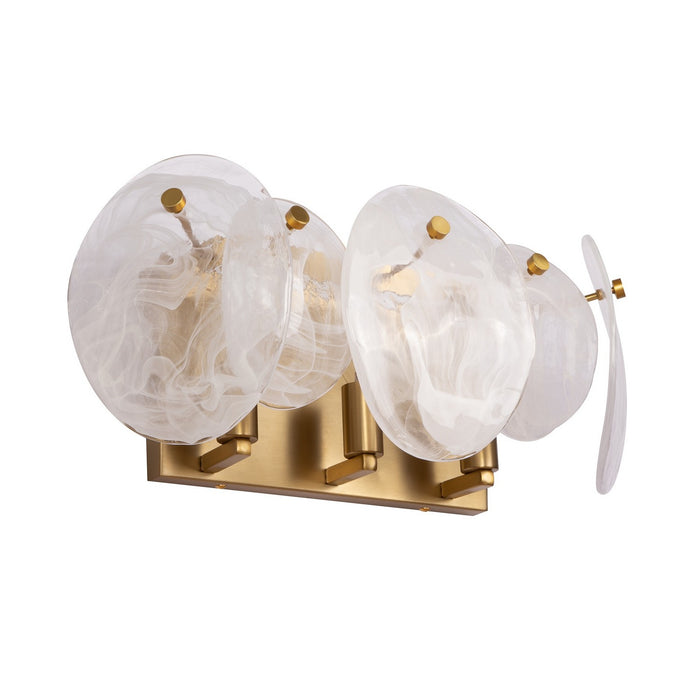 Artcraft - AC12213BR - Three Light Bathroom Vanity - Lily - Brushed Brass