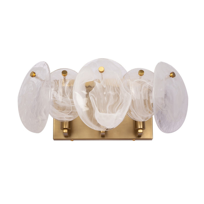 Artcraft - AC12213BR - Three Light Bathroom Vanity - Lily - Brushed Brass