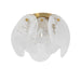 Artcraft - AC12216BR - Three Light Semi Flush Mount - Lily - Brushed Brass