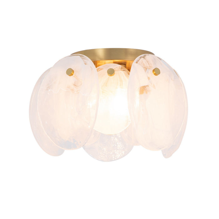 Artcraft - AC12216BR - Three Light Semi Flush Mount - Lily - Brushed Brass