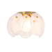 Artcraft - AC12216BR - Three Light Semi Flush Mount - Lily - Brushed Brass