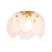 Artcraft - AC12216BR - Three Light Semi Flush Mount - Lily - Brushed Brass