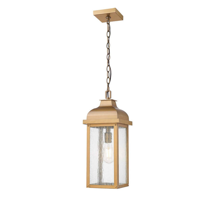 Artcraft - AC8185WB - One Light Outdoor Pendant - Madrid - Weathered Brass