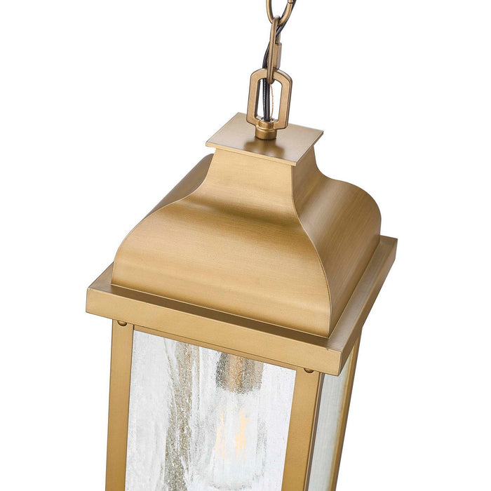 Artcraft - AC8185WB - One Light Outdoor Pendant - Madrid - Weathered Brass