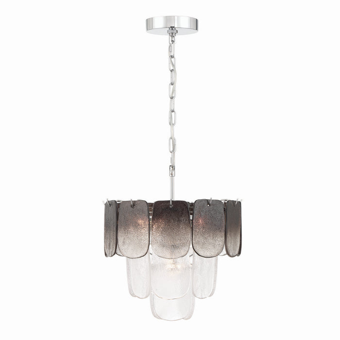Artcraft - AC12051CS - Five Light Pendant - Bianca - Polished Nickel, Crystalline Smoke
