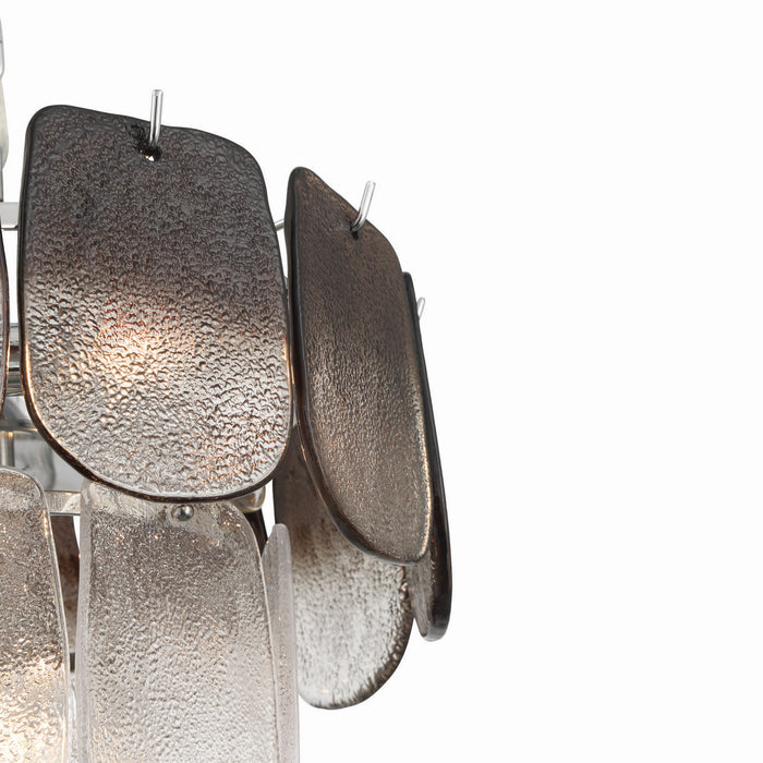 Artcraft - AC12051CS - Five Light Pendant - Bianca - Polished Nickel, Crystalline Smoke