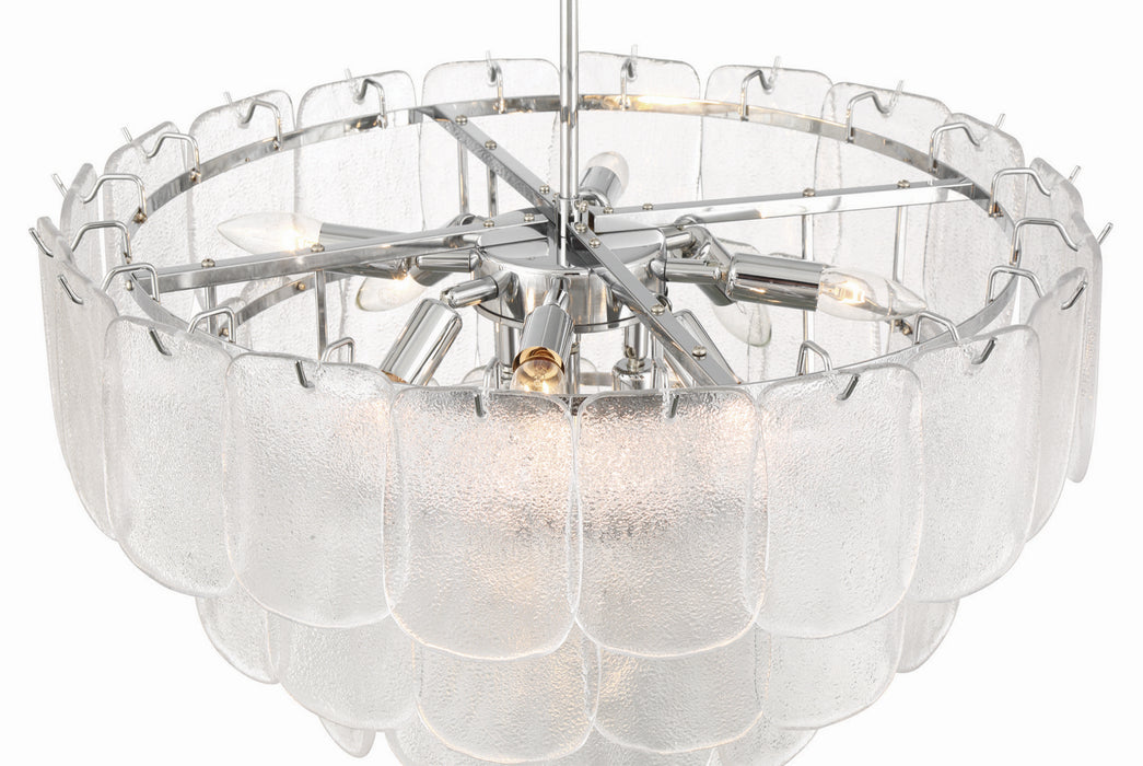 Artcraft - AC12052CR - 12 Light Chandelier - Bianca - Polished Nickel, Crystalline