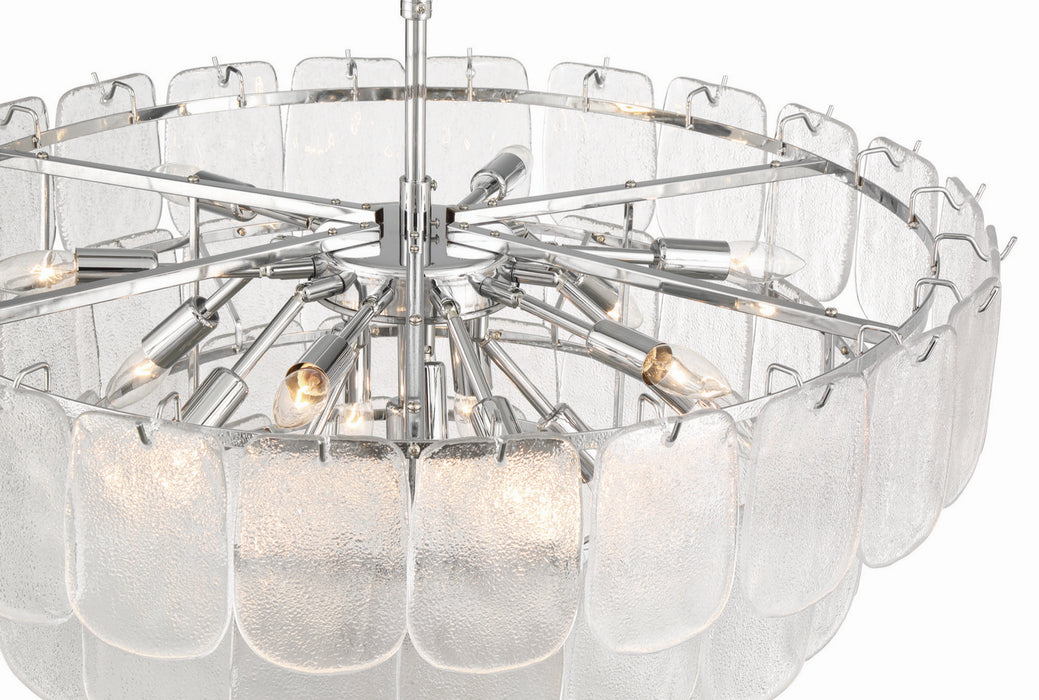 Artcraft - AC12053CR - 19 Light Chandelier - Bianca - Polished Nickel, Crystalline