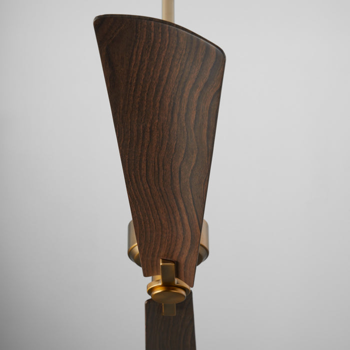 Quorum - 30562-47 - 56 Inch Patio Fan - Twain - Brushed Brass