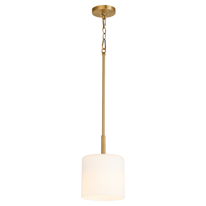Quorum - 3307-47 - One Light Pendant - Rutherford - Brushed Brass