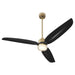 Quorum - 34583-80 - 58 Inch Patio Fan - Exodus - Aged Brass w/ MB downrod