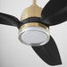Quorum - 34583-80 - 58 Inch Patio Fan - Exodus - Aged Brass w/ MB downrod